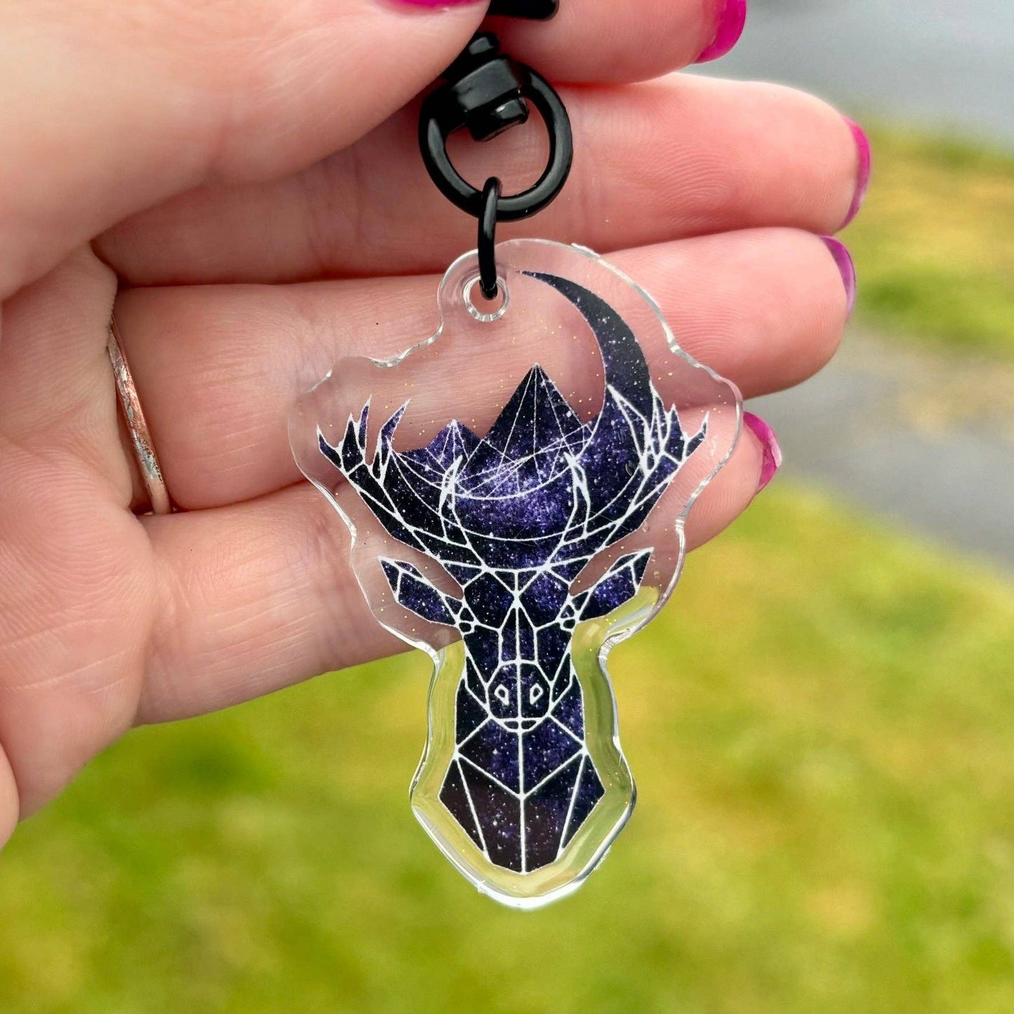 Awfullynerdy.co - MAASiverse Symbols Sparkle Keychain Dual Sided Hook Clasp Keychain