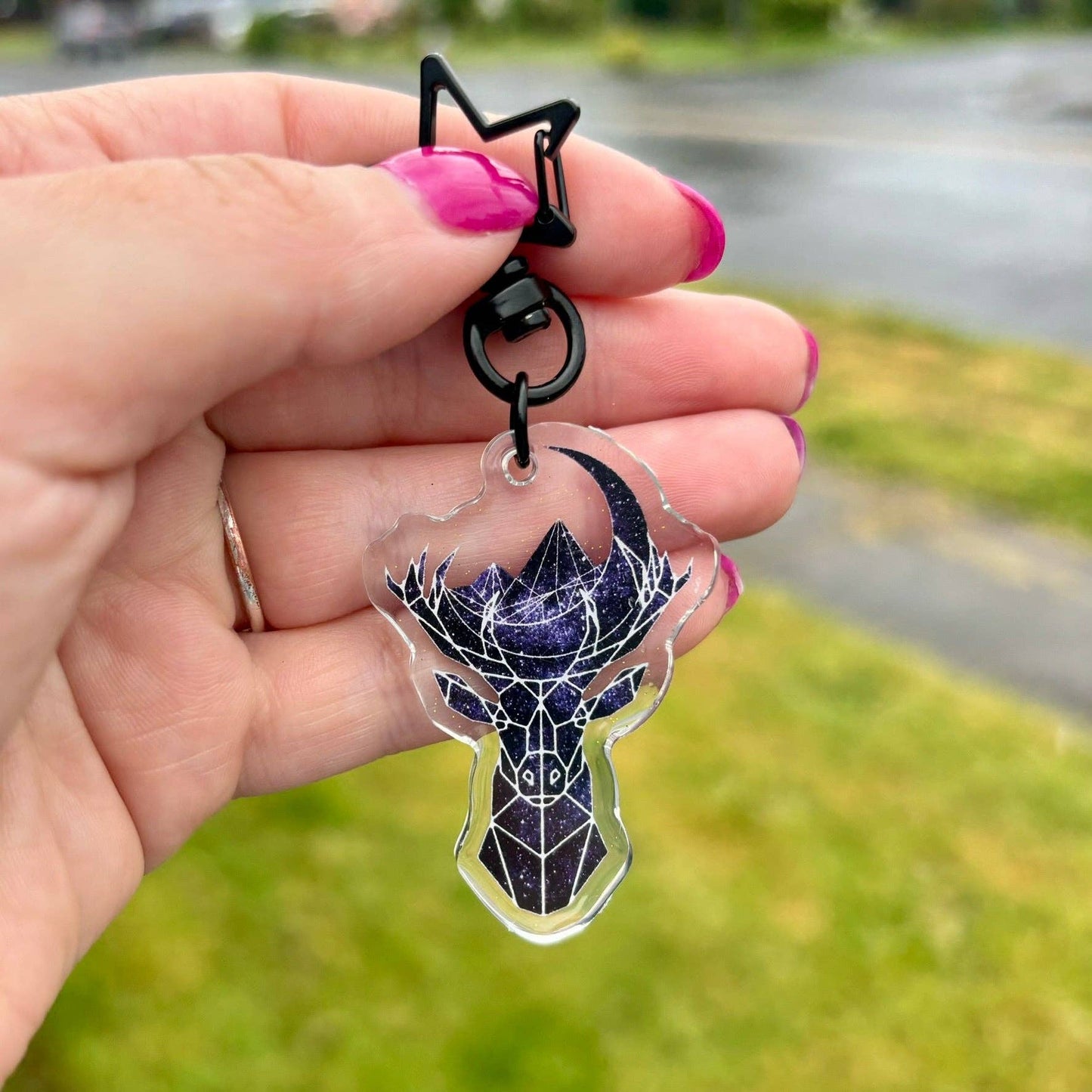 Awfullynerdy.co - MAASiverse Symbols Sparkle Keychain Dual Sided Hook Clasp Keychain