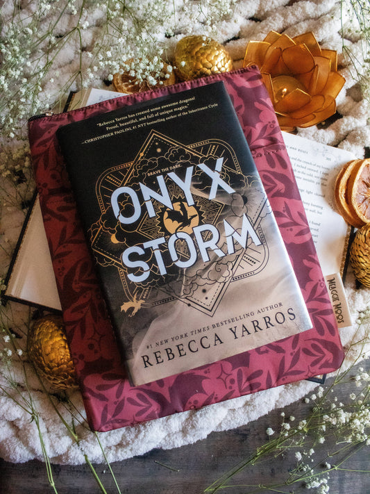 Meaggie Moos - Book / Tablet Sleeve | Rust Dragons - The Secret Garden Bookery