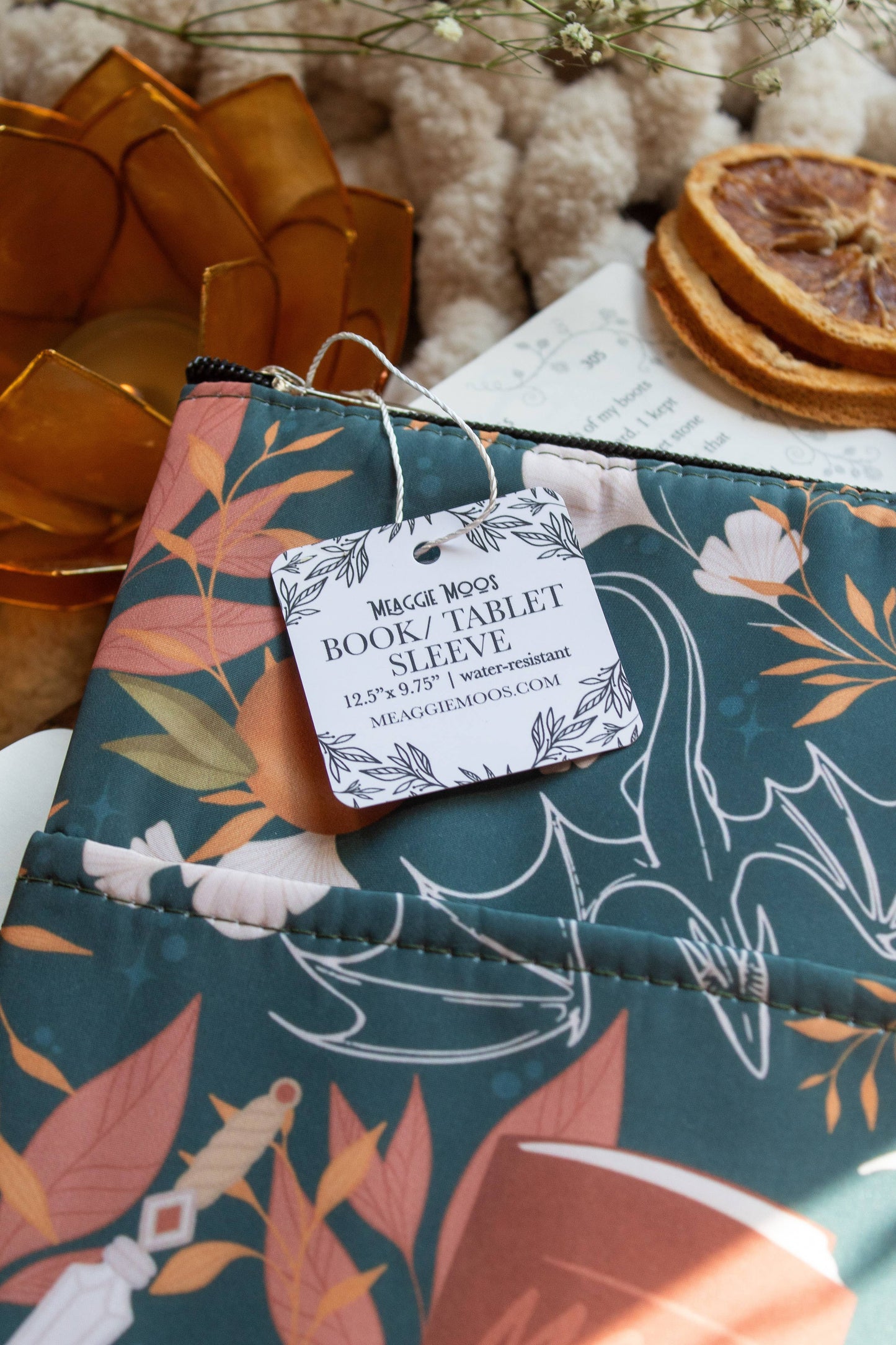 Meaggie Moos - Book / Tablet Sleeve | Dragons Grove - The Secret Garden Bookery
