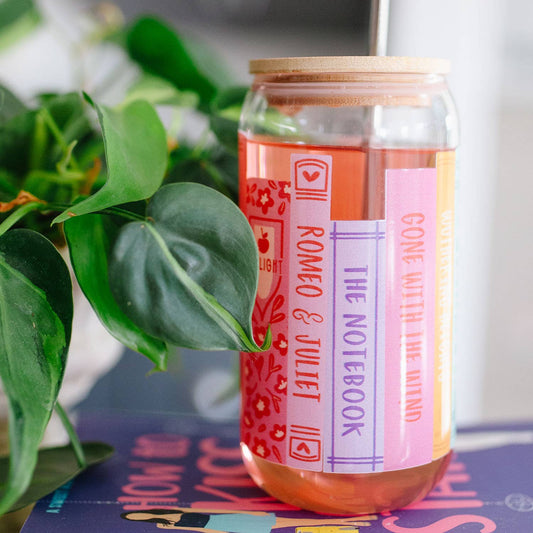 Pippi Post - Romance Novels Books Glass Can - The Secret Garden Bookery