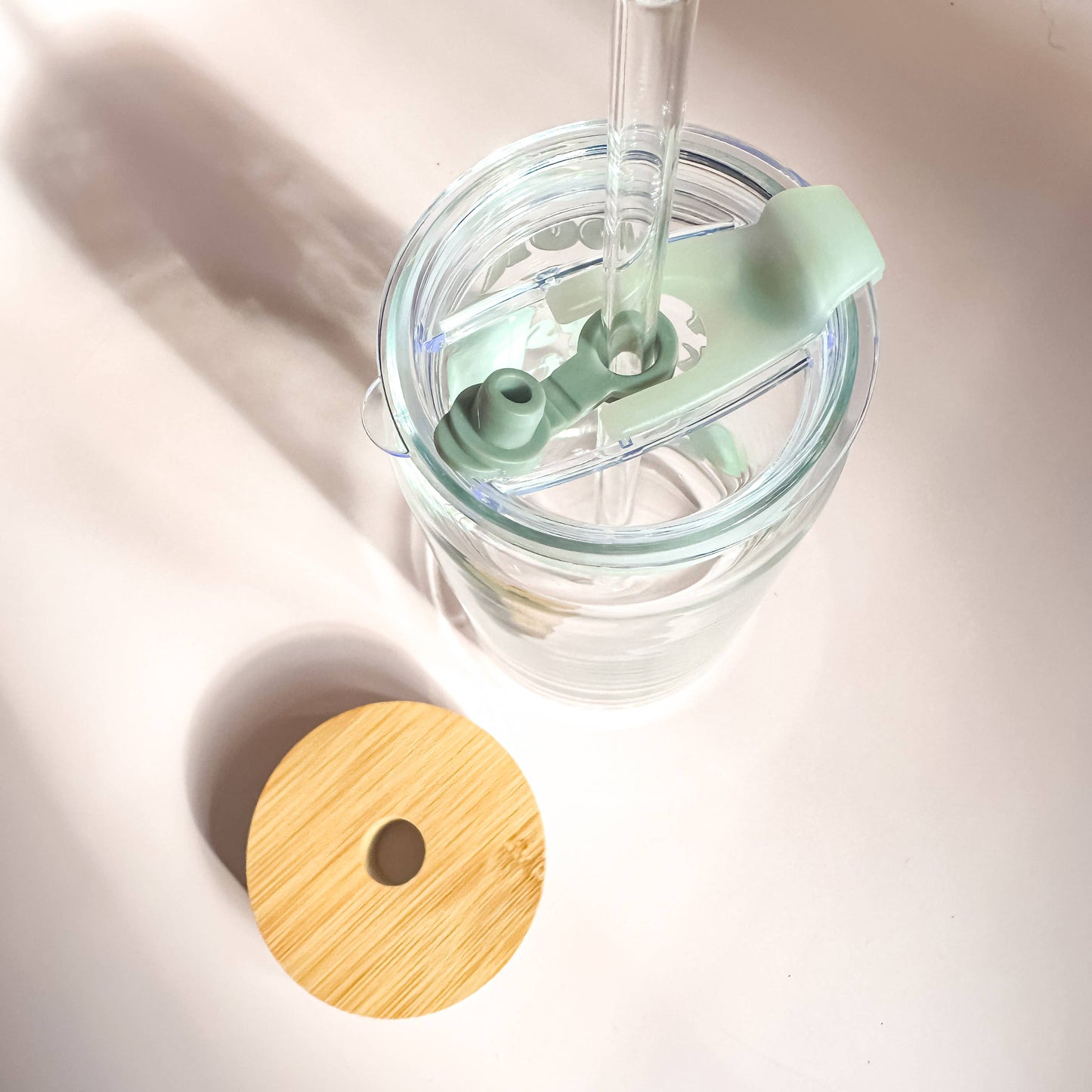 Oak Shore Collective LLC - Pink Checkered | Libbey Glass Beer Can Iced Coffee Glass - The Secret Garden Bookery