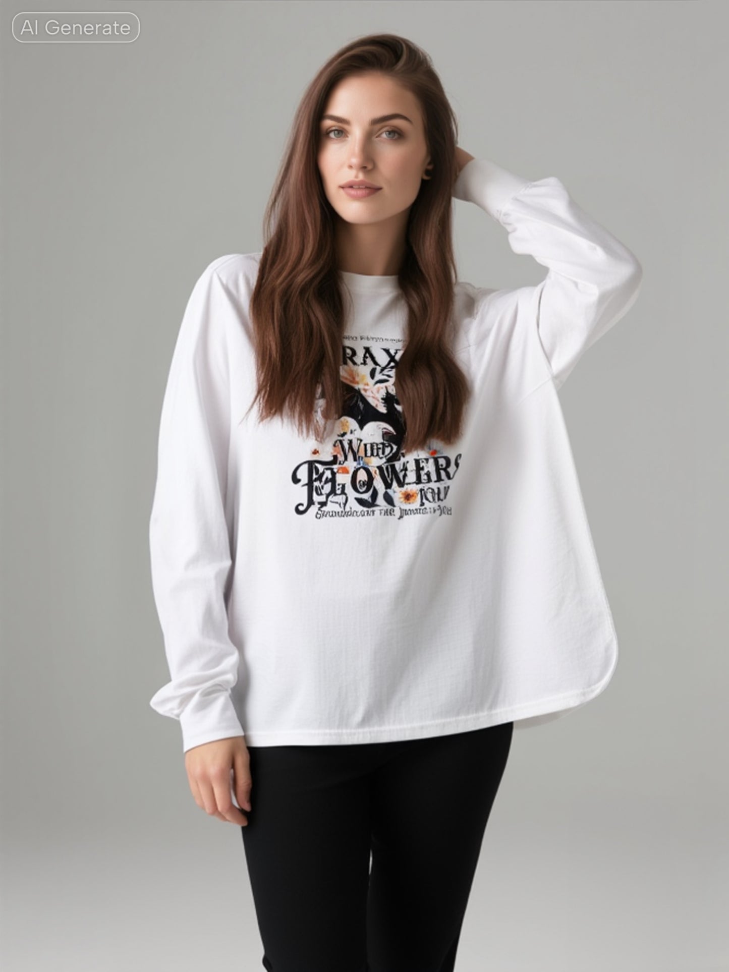 Abraxos Wildflower Throne of Glaas Long sleeve T shirt