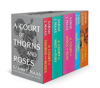 A Court of Thorns and Roses Series 5 book paperback box set - The Secret Garden Bookery