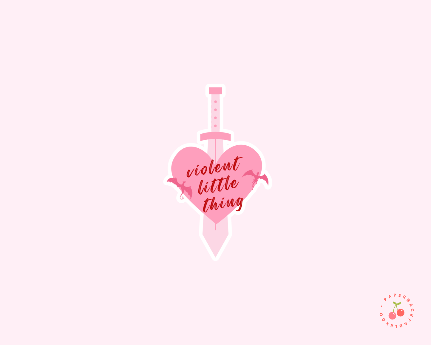 Paperback Fable & Co. - Violent Little Thing - Stickers - The Secret Garden Bookery