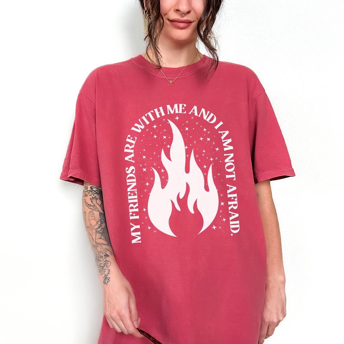 CrescentCatCo - My Friends are With Me Bookish Shirt | Crescent City SJM Merch - The Secret Garden Bookery