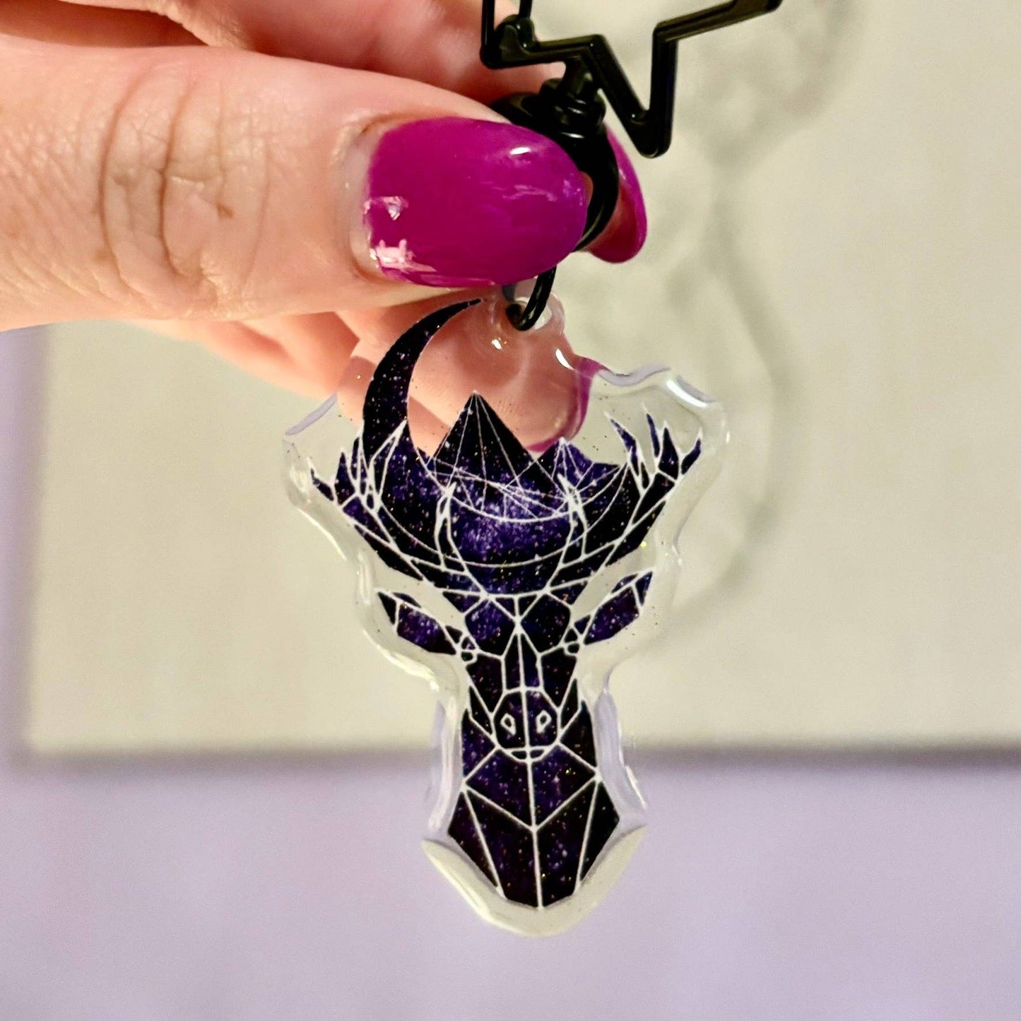Awfullynerdy.co - MAASiverse Symbols Sparkle Keychain Dual Sided Hook Clasp Keychain