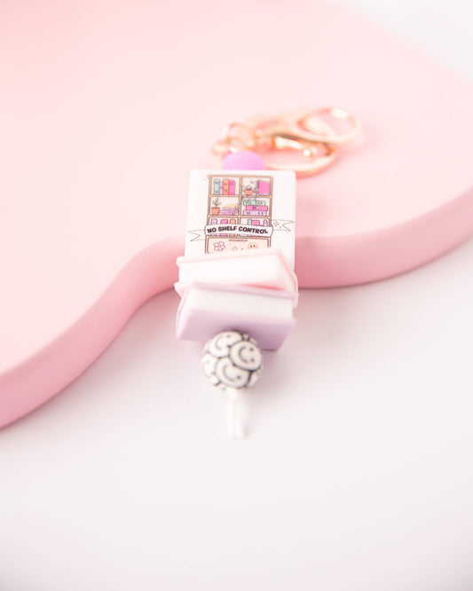 No Shelf Control Keychain - Book Lover Accessory