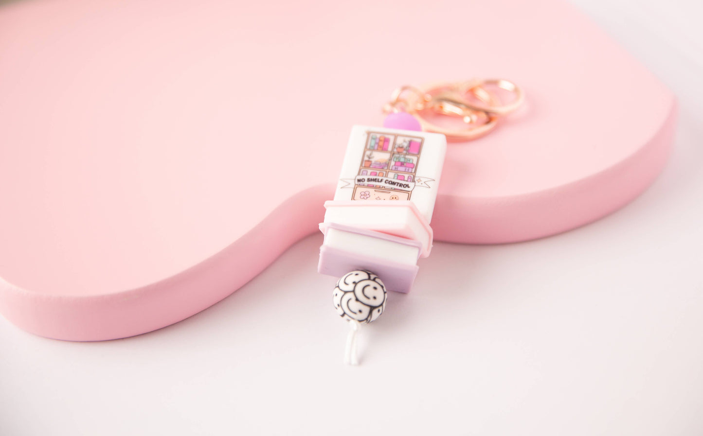 No Shelf Control Keychain - Book Lover Accessory