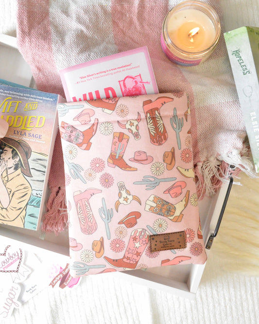 Book Barn Galore - Boots in Pink Book Sleeve - The Secret Garden Bookery