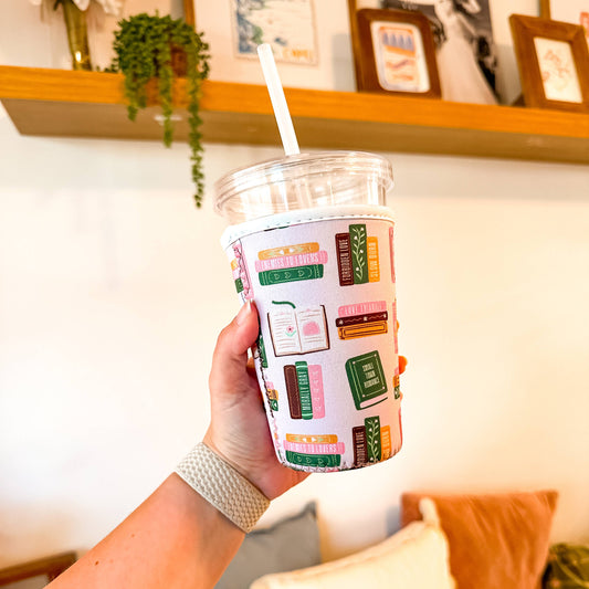 Oak Shore Collective LLC - Smut Book Stacks | Iced Coffee Sleeve - The Secret Garden Bookery