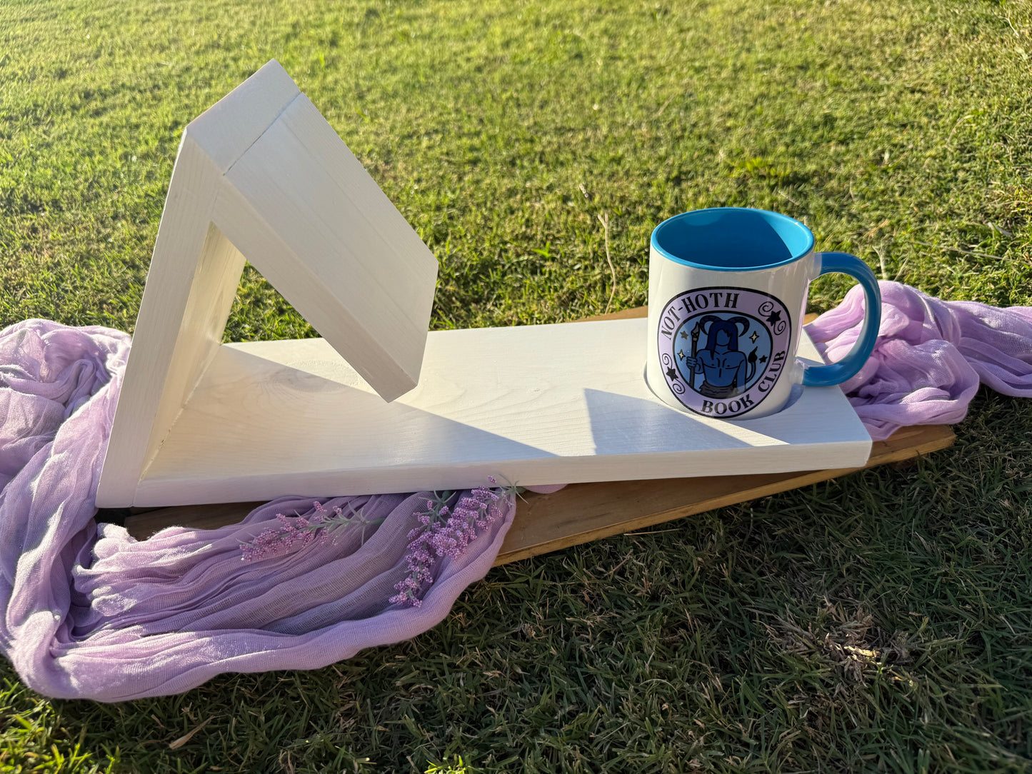 Rustic Wooden Book Stand