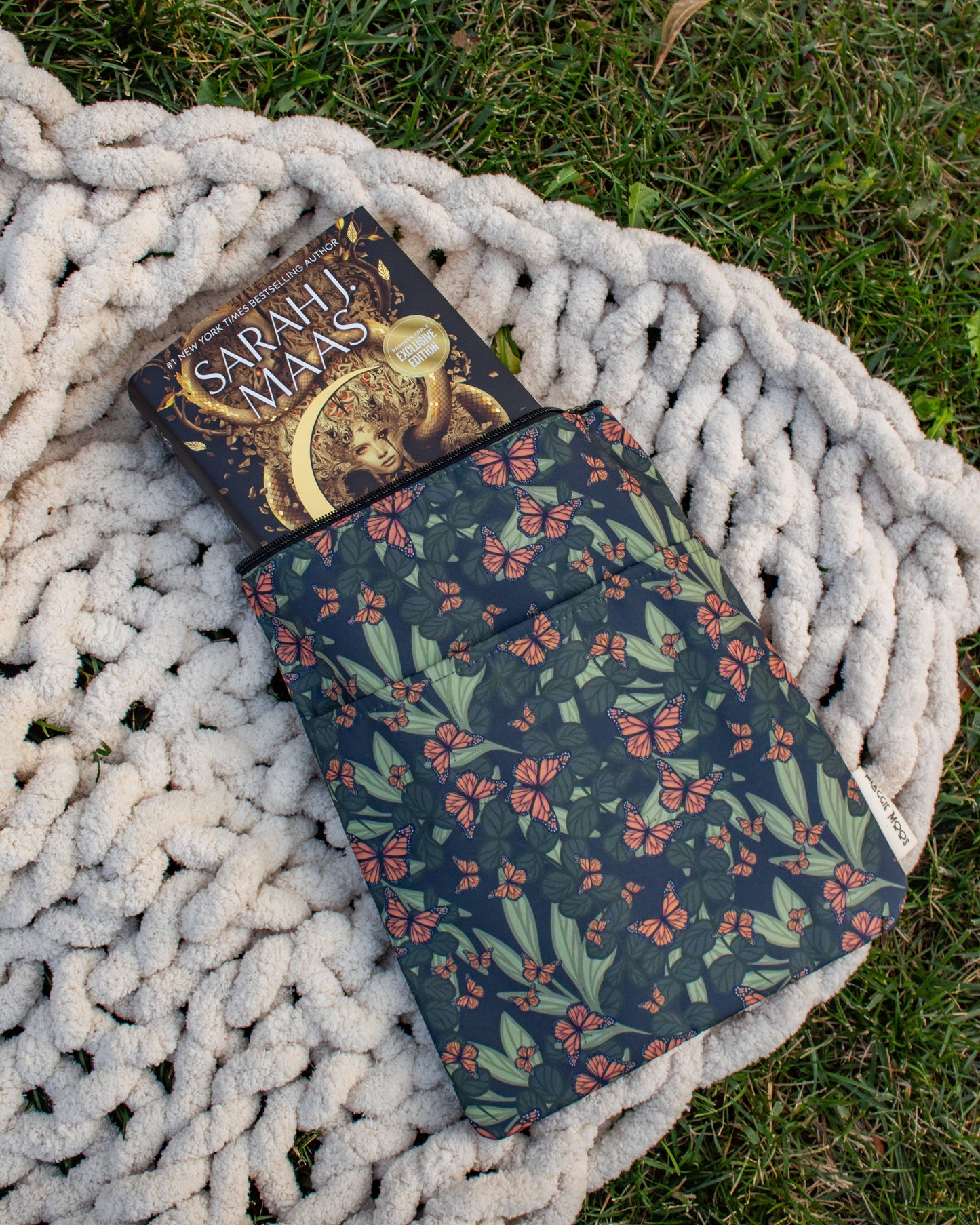 Meaggie Moos - Book / Tablet Sleeve | Butterfly Garden - The Secret Garden Bookery