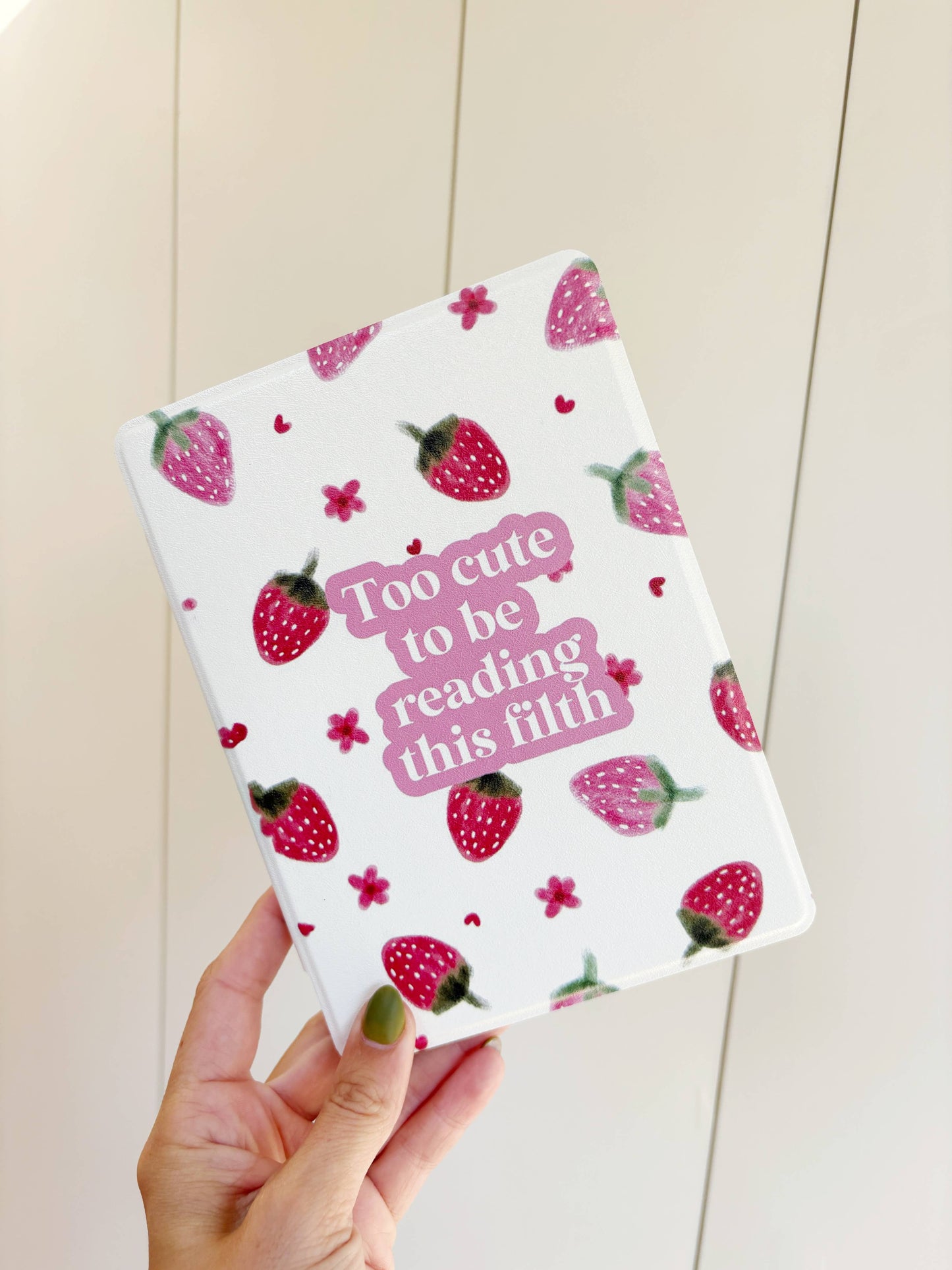 Too Cute to Be Reading This Filth - Kindle Case