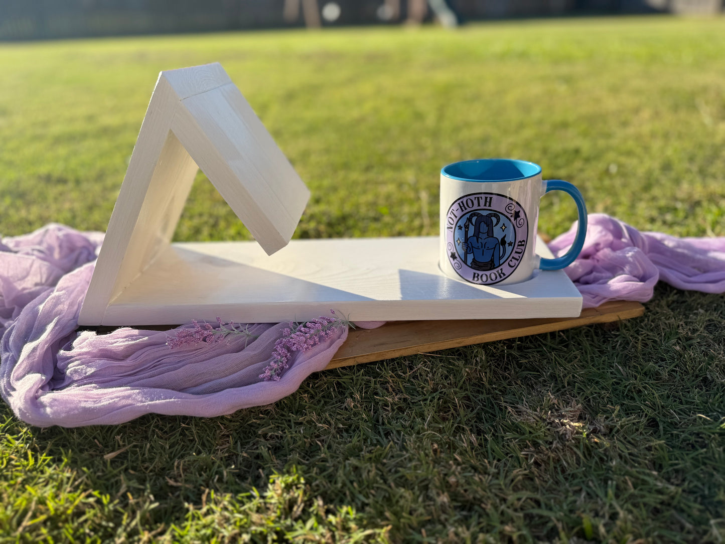Rustic Wooden Book Stand