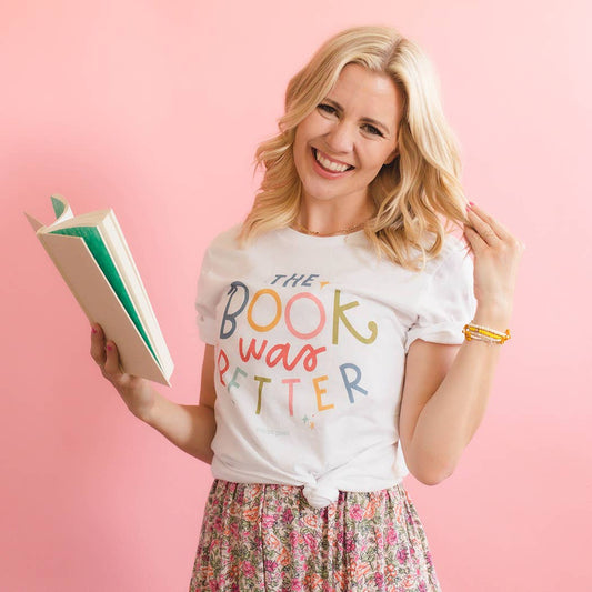 Pippi Post - The Book Was Better Pippi Tee - White - The Secret Garden Bookery