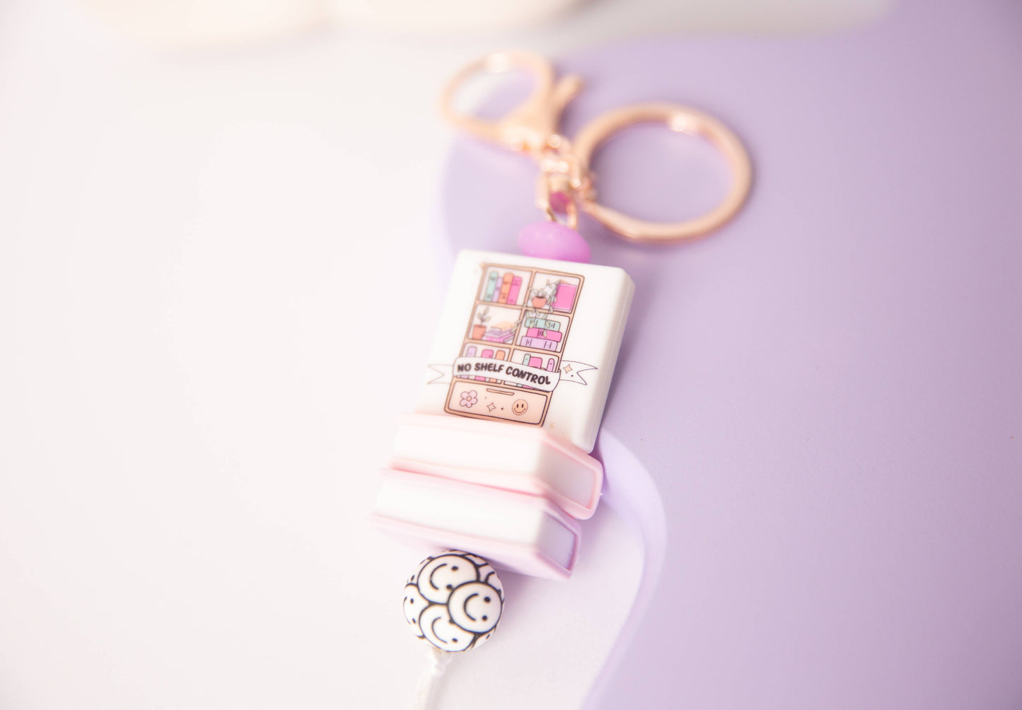 No Shelf Control Keychain - Book Lover Accessory