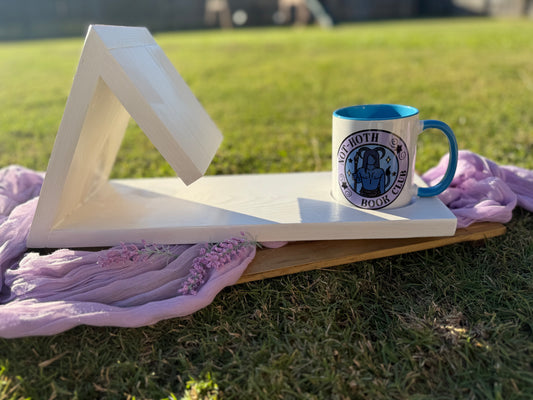 Rustic Wooden Book Stand