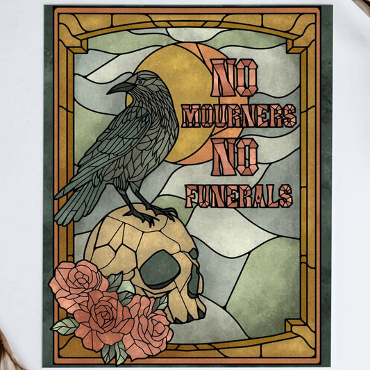 Well Read Babes - Six of Crows Giclee Art Print Gift Bookish Wall Art - The Secret Garden Bookery