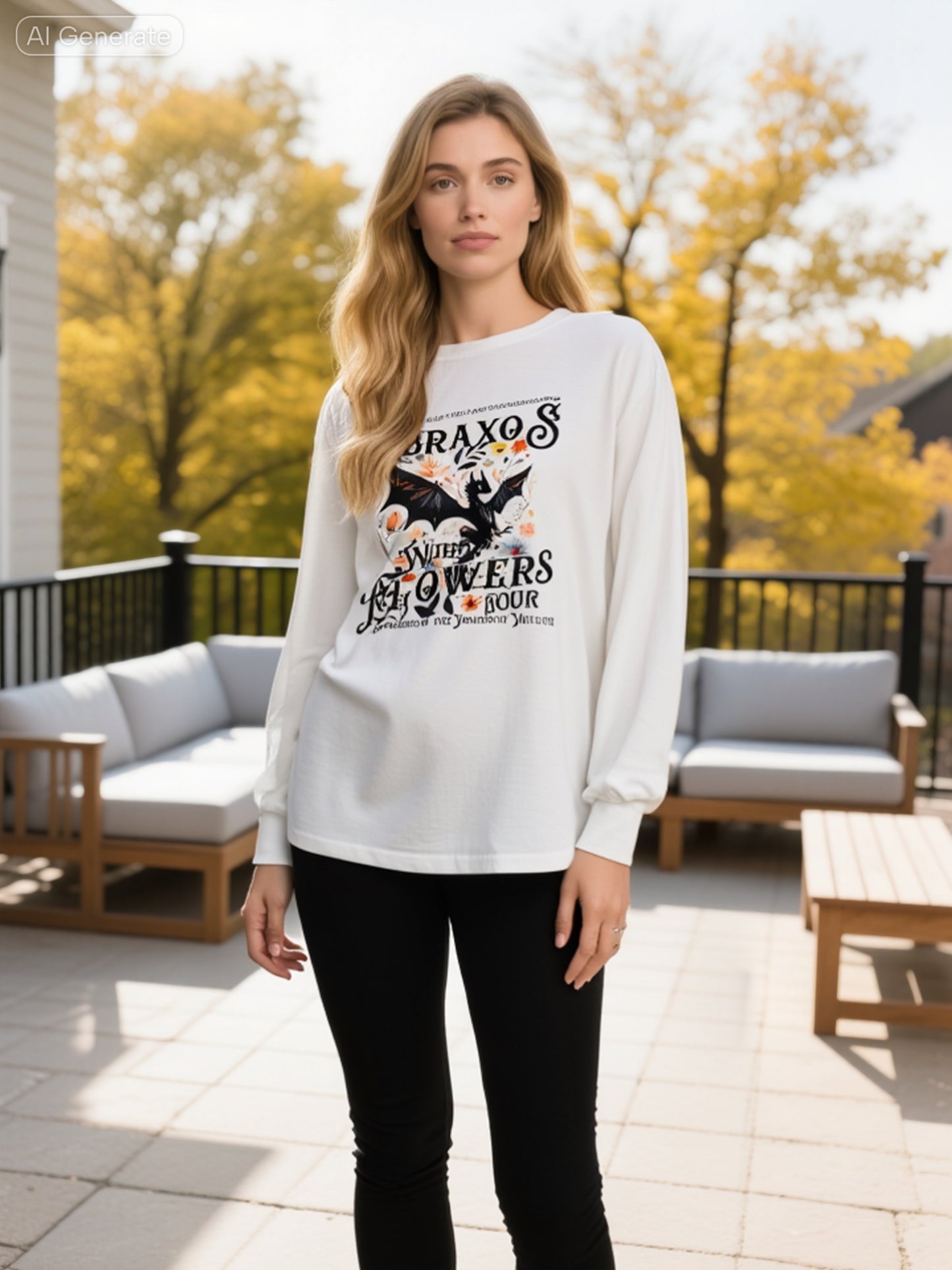 Abraxos Wildflower Throne of Glaas Long sleeve T shirt