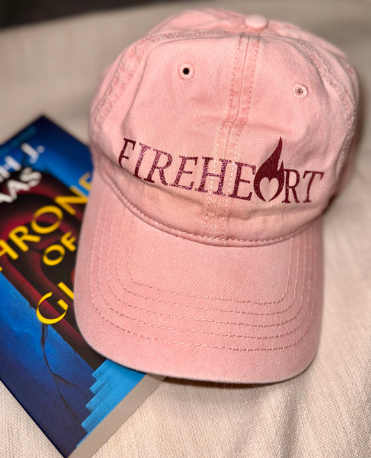 Fireheart Pink Distressed Baseball Hat