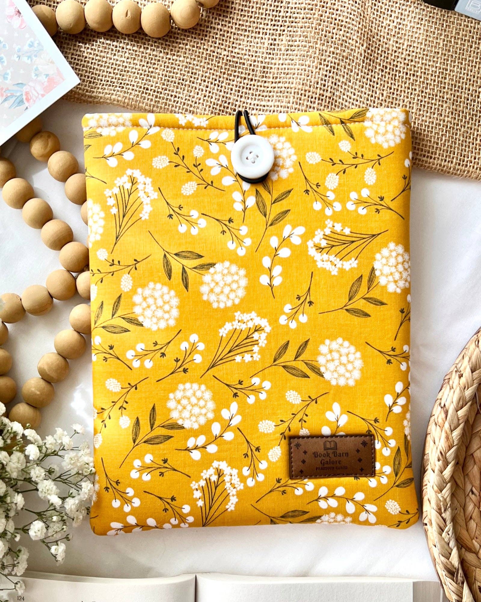Book Barn Galore - Mustard Folkwood Book Sleeve - The Secret Garden Bookery