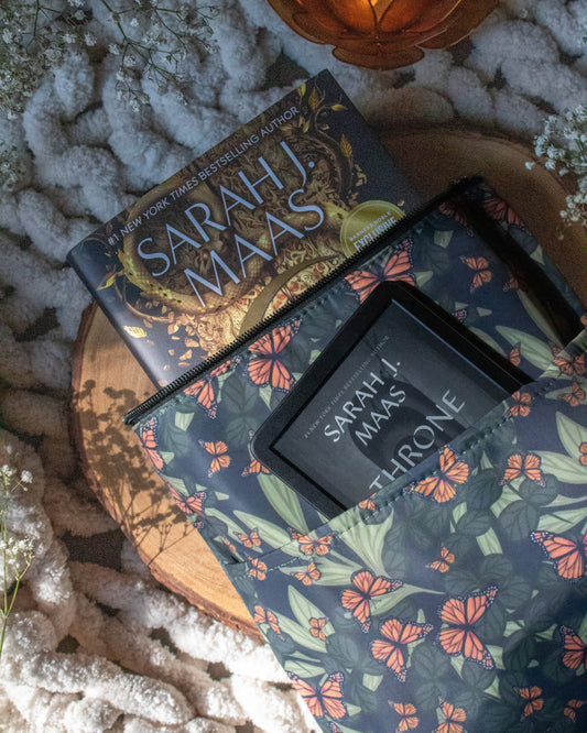 Meaggie Moos - Book / Tablet Sleeve | Butterfly Garden - The Secret Garden Bookery