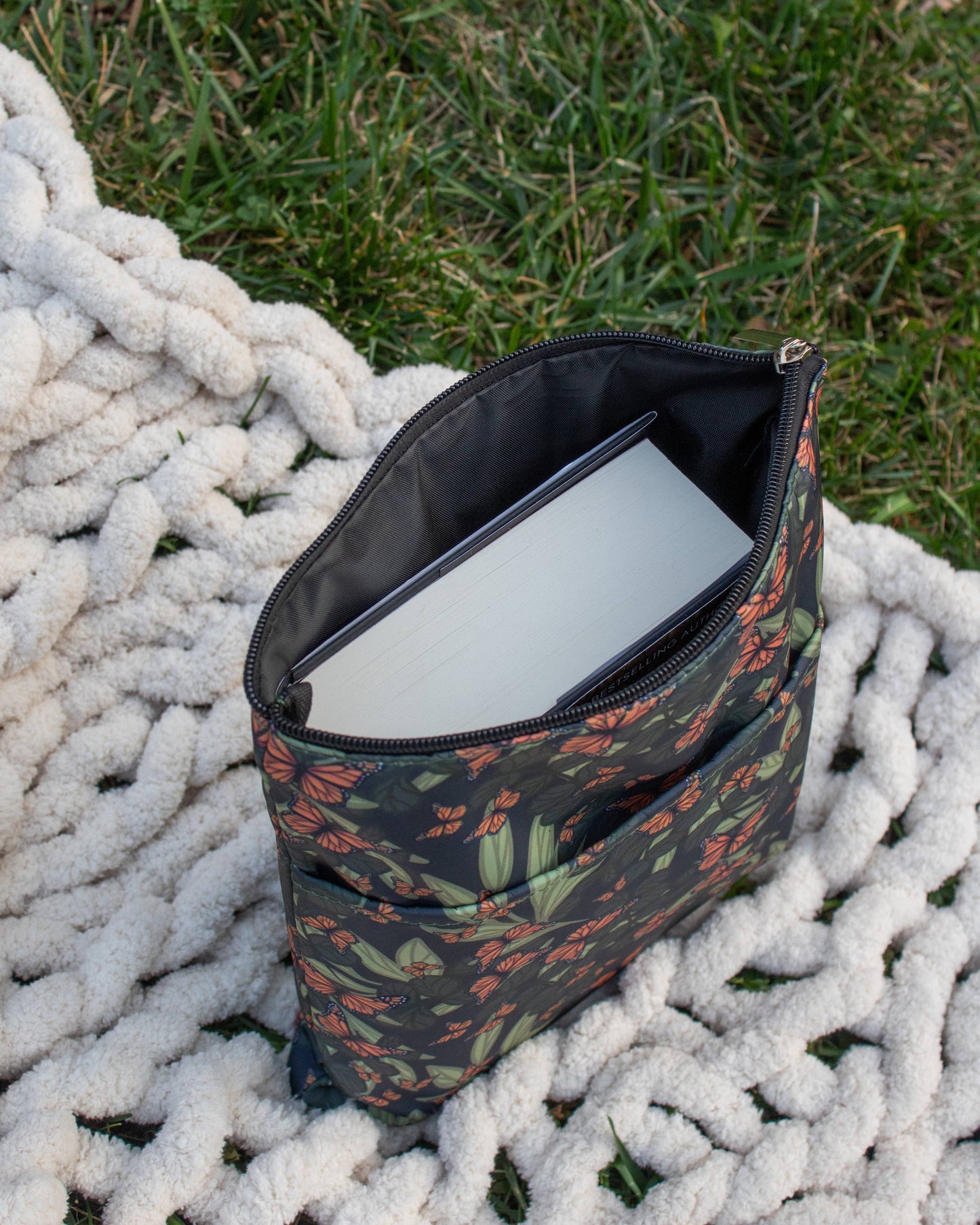Meaggie Moos - Book / Tablet Sleeve | Butterfly Garden - The Secret Garden Bookery