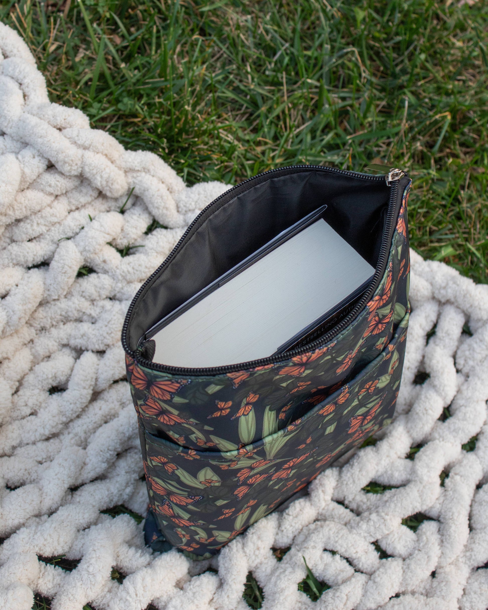 Meaggie Moos - Book / Tablet Sleeve | Butterfly Garden - The Secret Garden Bookery