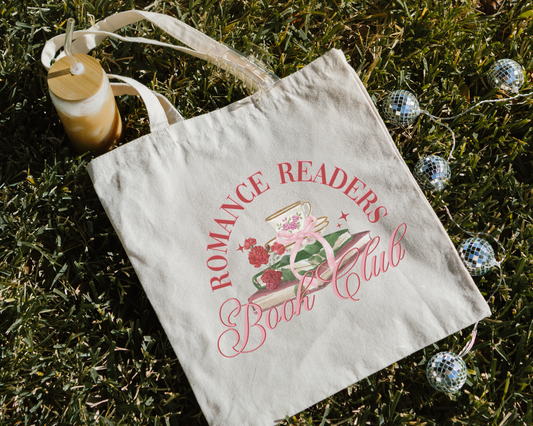 Literari Goods, Co | Book Themed Candles + Gifts - Canvas bookish tote bag - Romance Readers Book Club - merch - The Secret Garden Bookery