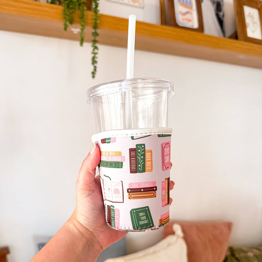 Oak Shore Collective LLC - Smut Book Stacks | Iced Coffee Sleeve - The Secret Garden Bookery