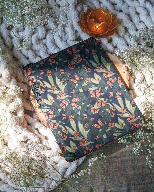 Meaggie Moos - Book / Tablet Sleeve | Butterfly Garden - The Secret Garden Bookery