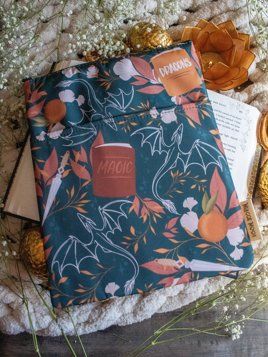 Meaggie Moos - Book / Tablet Sleeve | Dragons Grove - The Secret Garden Bookery