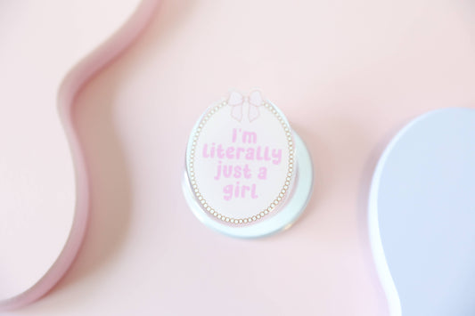 I’m Literally Just a Girl Kindle Grip – Book Lover Gift